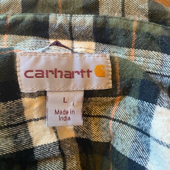 Carharrt plaid flannel button down - Picture 10 of 11